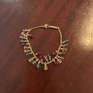 Multicolored gem bracelet